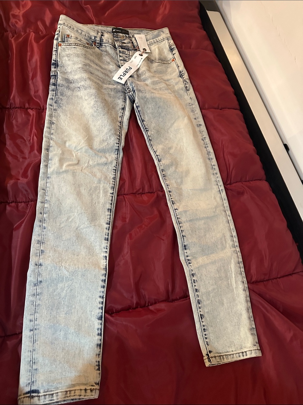 Skinny Light Wash Jeans - Unbranded mens Slim Fit